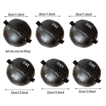 Non-Elastic Soft Squat Wall Ball for Solid Gravity and Balance Training Workouts - 5kg
