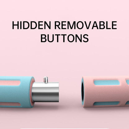 Detachable Weighted Hula Hoop Fitness Equipment for Home Exercise Use - Blue Pink