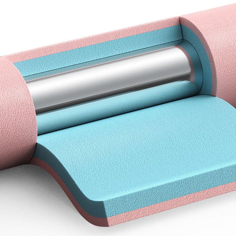 Detachable Weighted Hula Hoop Fitness Equipment for Home Exercise Use - White Purple