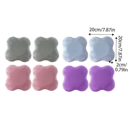 2pcs Thick Yoga Kneeling Mat Knee Cushion for Elbow Support Gym Workout Pad - Blue