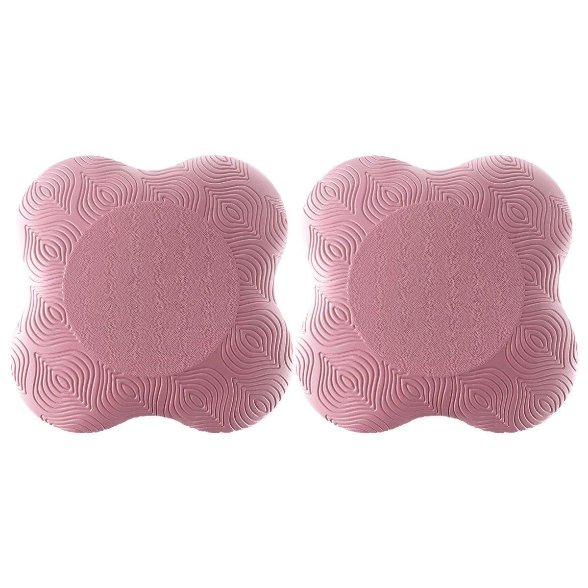 2pcs Thick Yoga Kneeling Mat Knee Cushion for Elbow Support Gym Workout Pad - Grey
