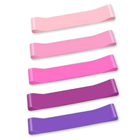 Exercise Resistance Bands Loop Power Strength Training Fitness Yoga Pilates Gym - Rose Red (600*50*0.9MM)