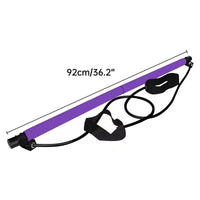 Multi-Purpose Pilates Stick Home Fitness Stretch Exercise Training Hip Rope