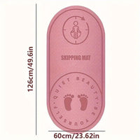 Jump Rope Mat Soundproof Shock Absorbing Mat for Indoor Fitness Yoga Floor Use - Grey