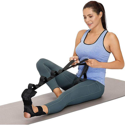 Adjustable Yoga Stretching Strap Foot Leg Trainer for Flexibility and Balance