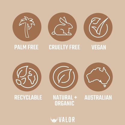Valor Wooden Beard Comb - Natural