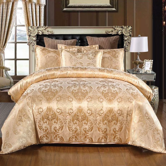 Dreamfields - Golden Royal Quilt Cover Set - (2pcs, King Single Size)