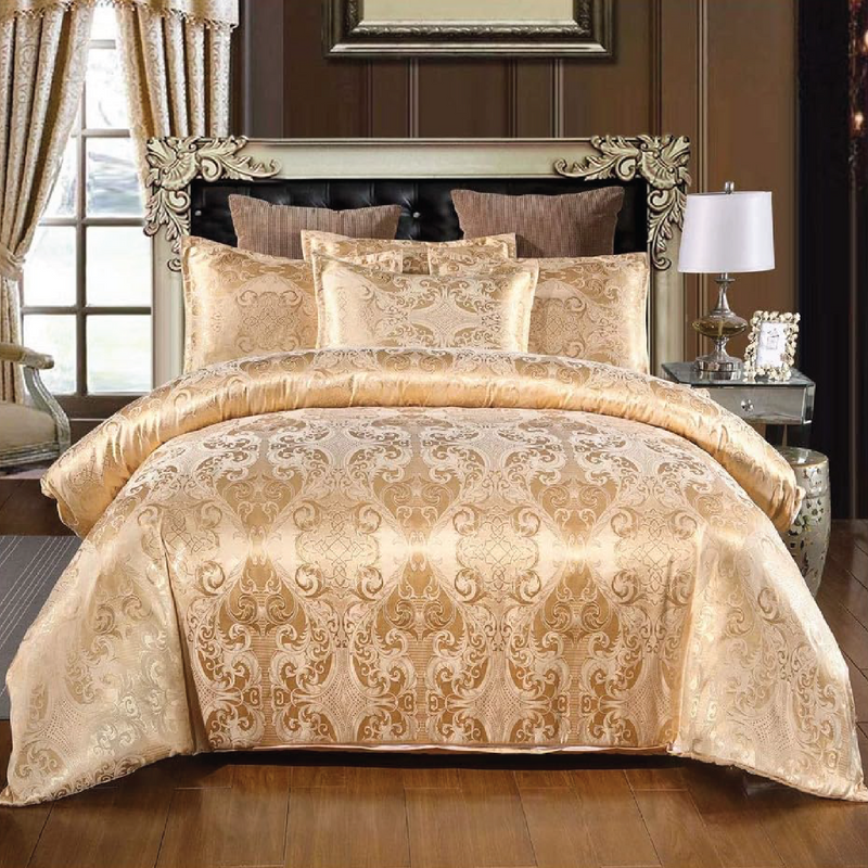 Dreamfields - Golden Royal Quilt Cover Set - (2pcs, King Single Size)