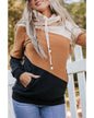 Azura Exchange Cozy Colorblock Hoodie with Side Pockets - L