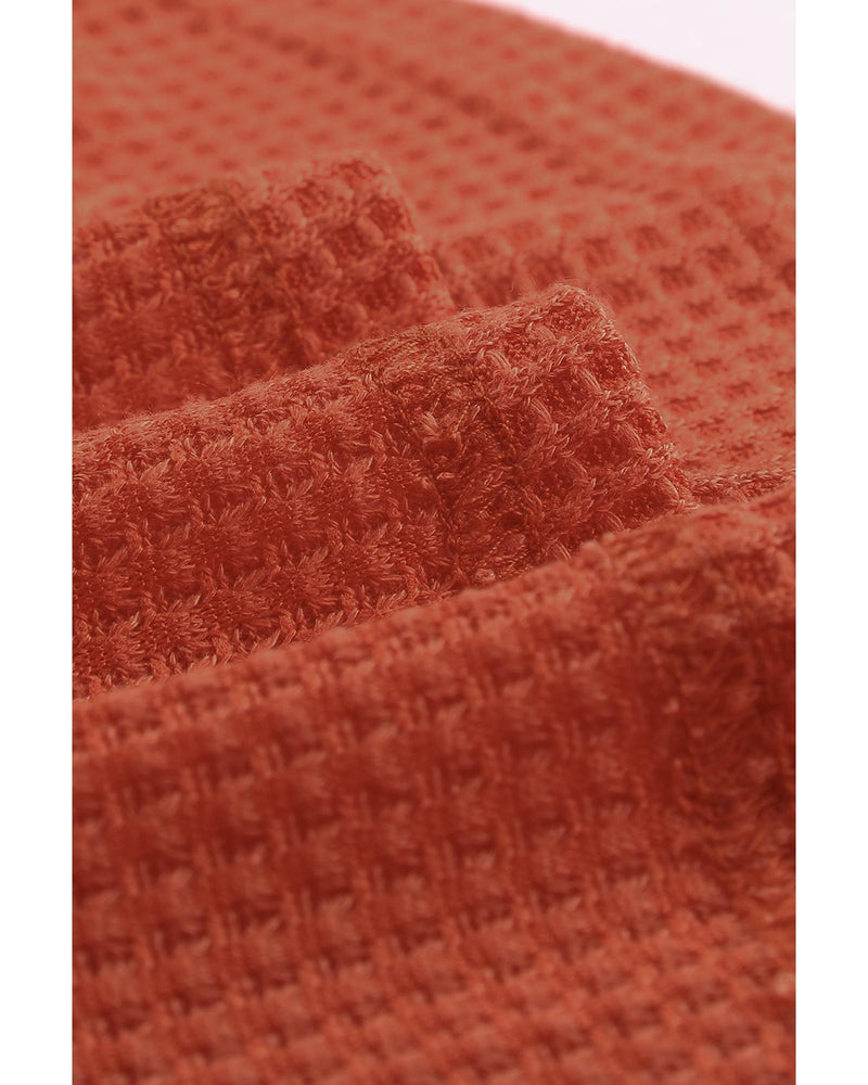 Azura Exchange Eyelet Thermal Knit Top - S