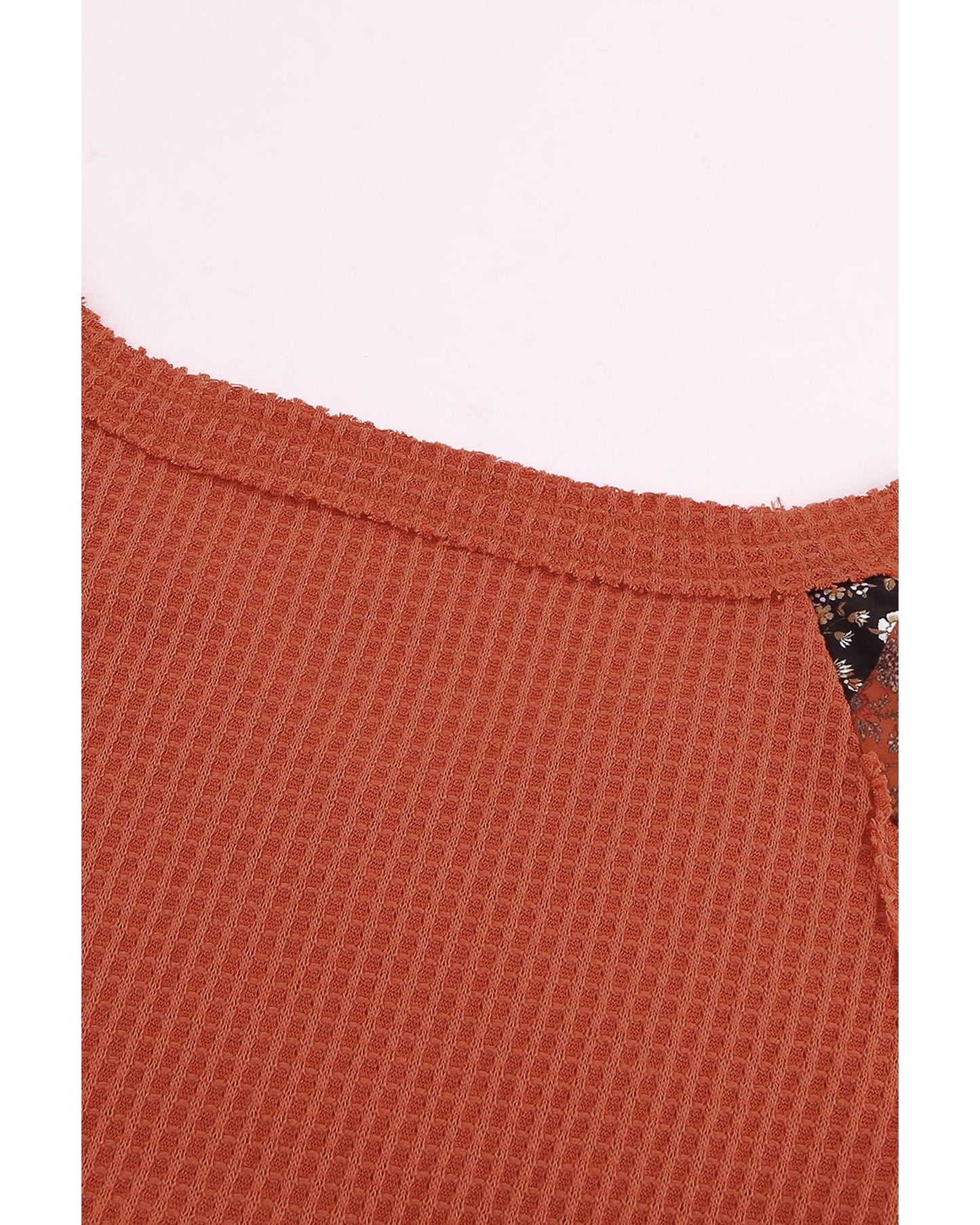 Azura Exchange Eyelet Thermal Knit Top - S