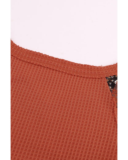 Azura Exchange Eyelet Thermal Knit Top - S