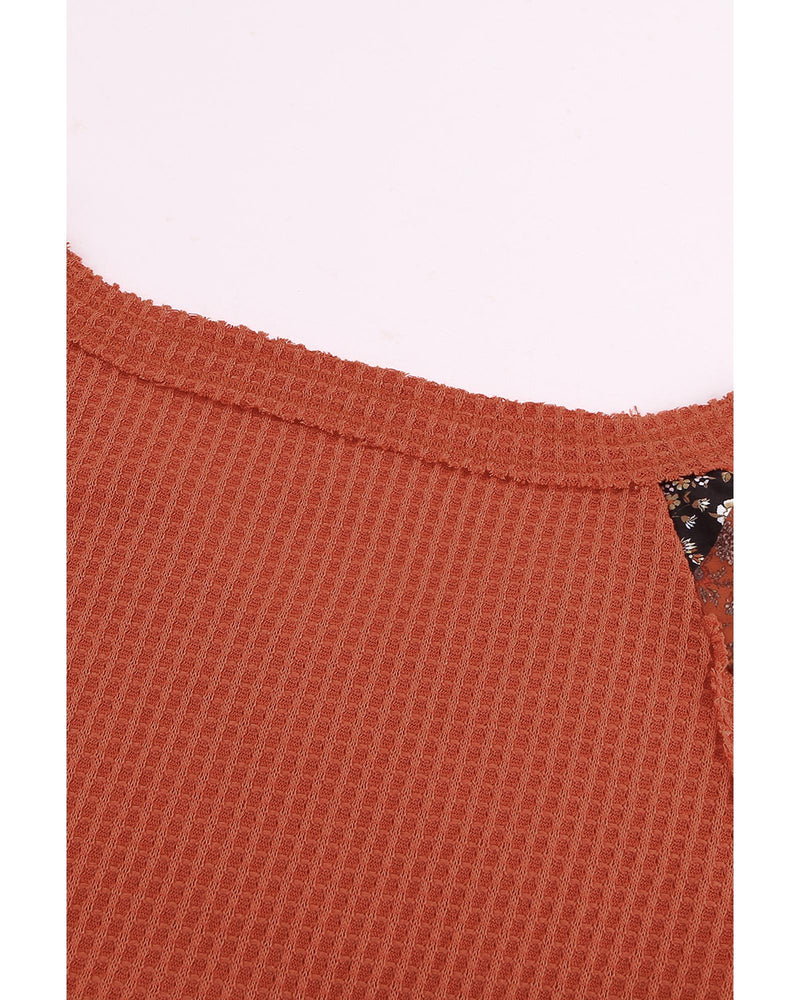 Azura Exchange Eyelet Thermal Knit Top - S