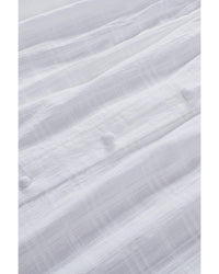 Azura Exchange Puckered Texturing Ruffled Cap Sleeves Babydoll Top - L