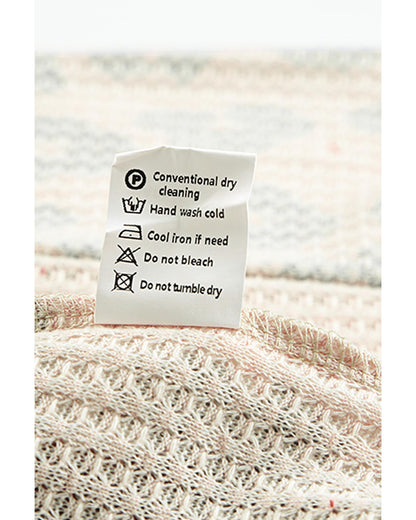 Azura Exchange Waffle Knit Long Sleeve Top - S