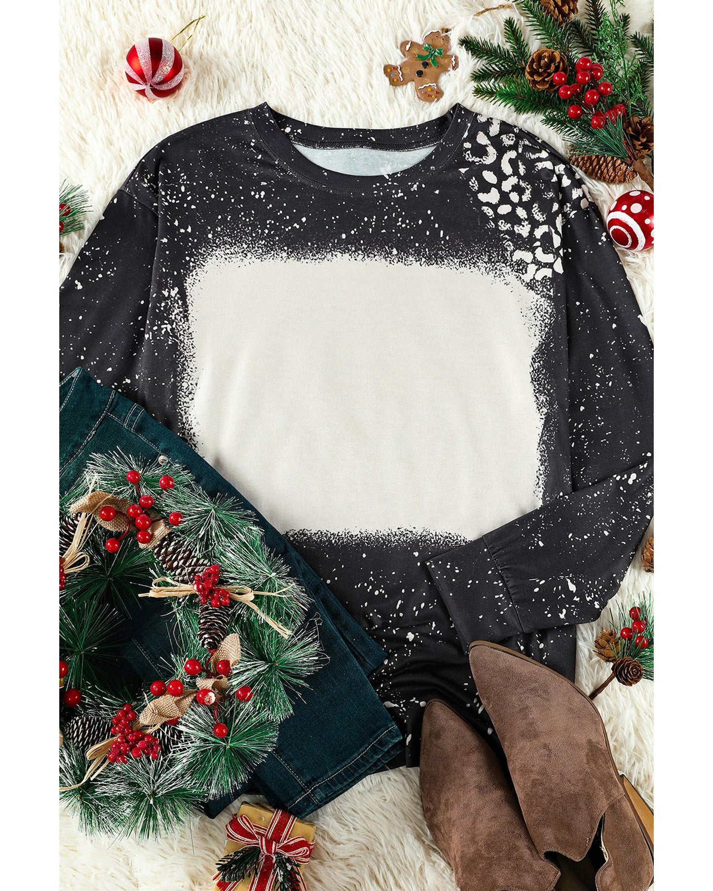 Azura Exchange Leopard Spot Pullover - M