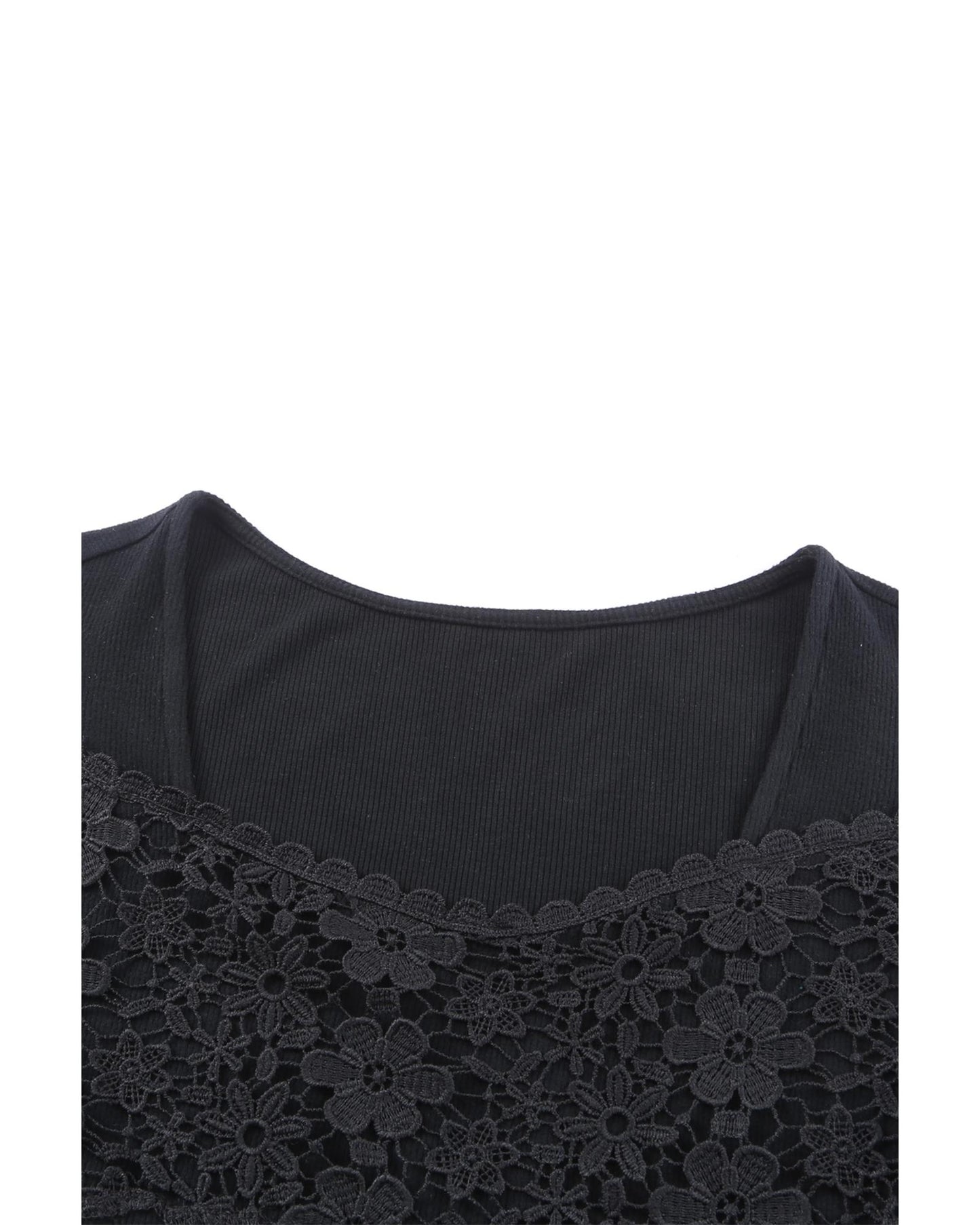 Azura Exchange Lace Crochet V Neck Top - 2XL