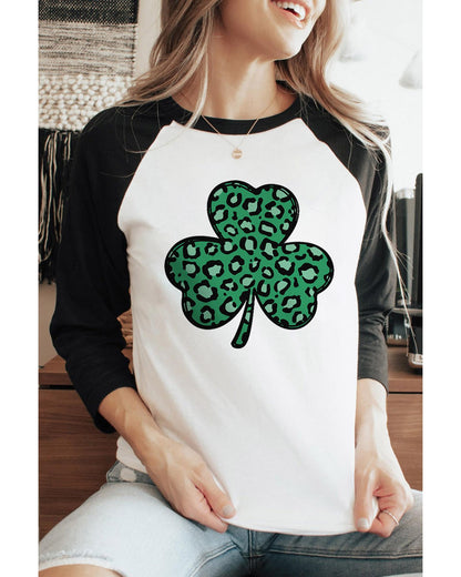 Azura Exchange Leopard Spotted St Patricks Day T-Shirt - M