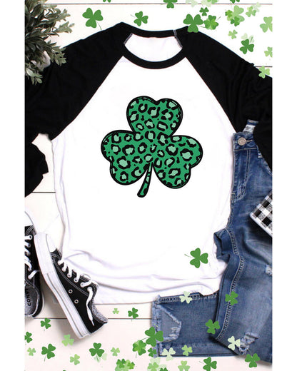 Azura Exchange Leopard Spotted St Patricks Day T-Shirt - S