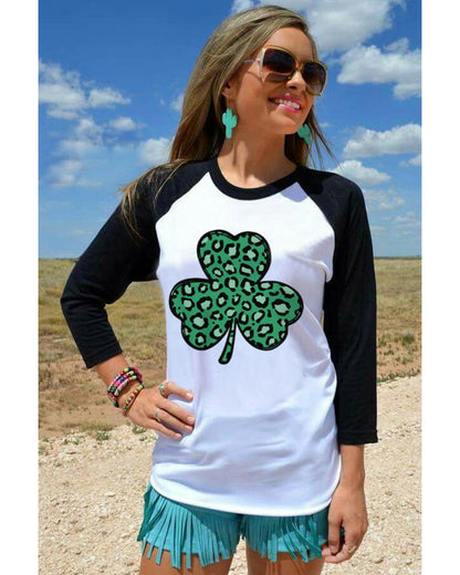 Azura Exchange Leopard Spotted St Patricks Day T-Shirt - S