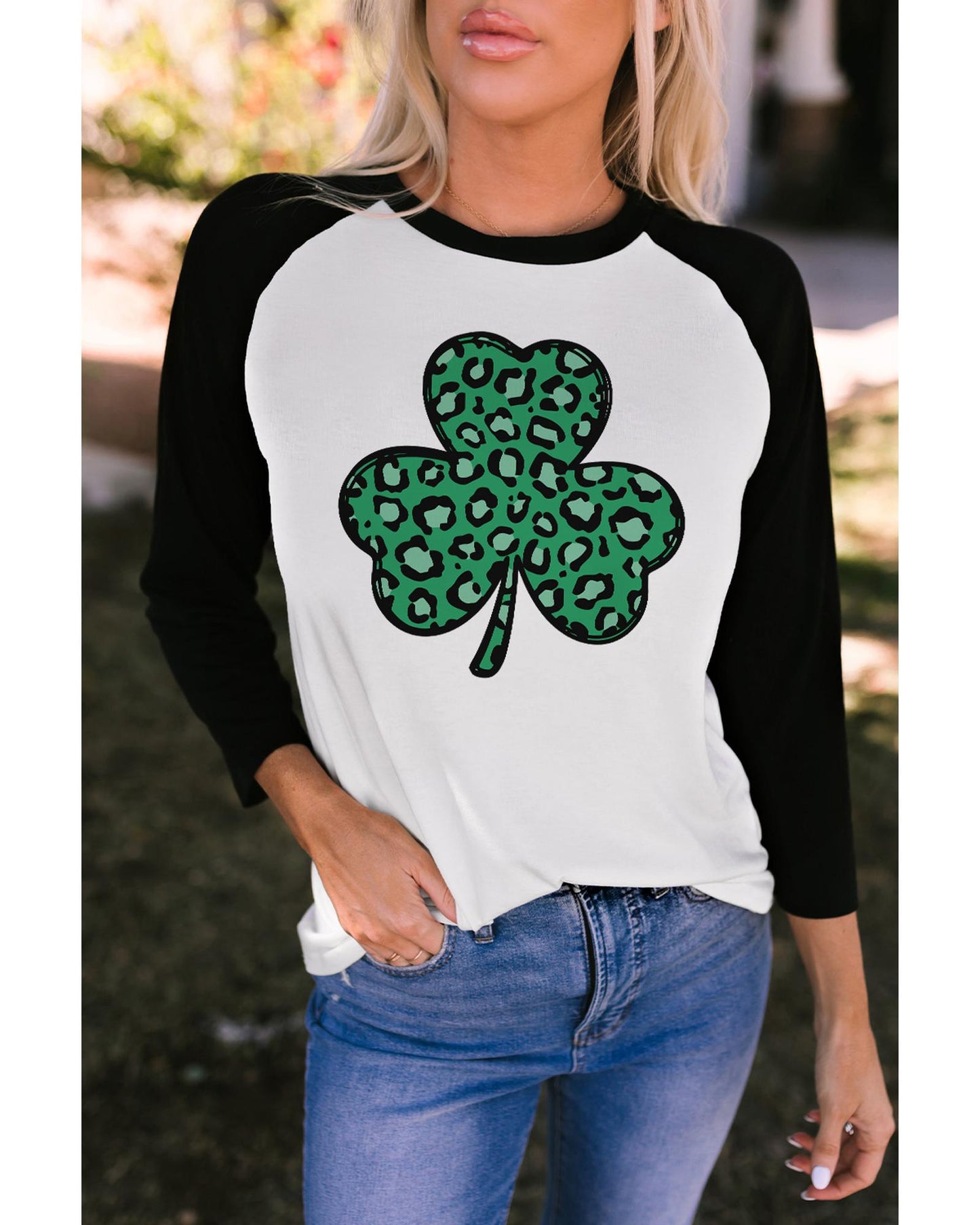 Azura Exchange Leopard Spotted St Patricks Day T-Shirt - S