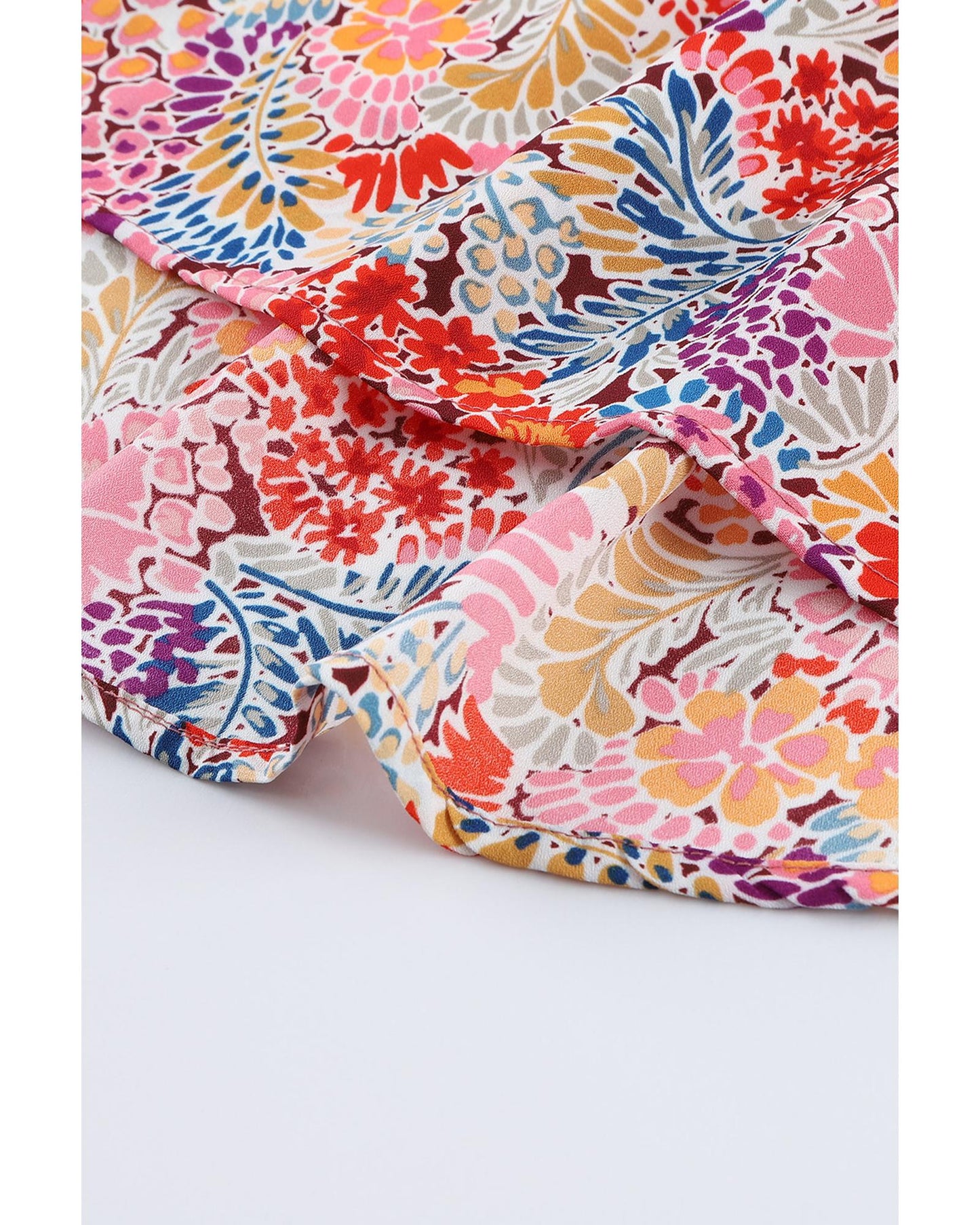 Azura Exchange Gorgeous Floral V-Neck Blouse - 2XL