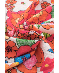 Azura Exchange Split Neck Floral Top - S