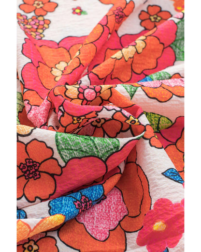 Azura Exchange Split Neck Floral Top - S