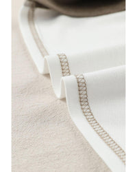 Azura Exchange Exposed Seam Color Block Patchwork Top - S