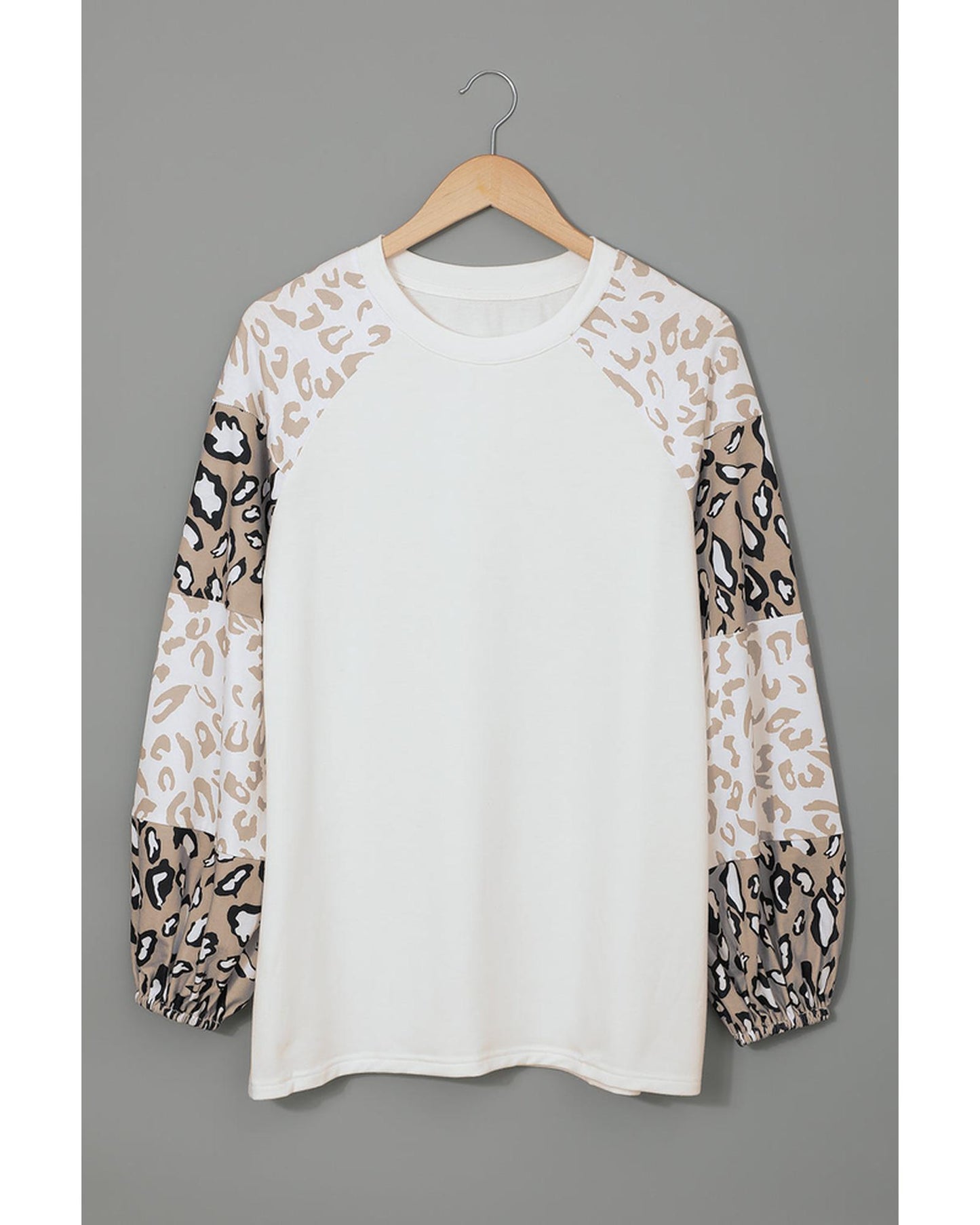 Azura Exchange Leopard Print Bubble Sleeve Top - XL