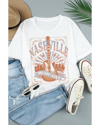 Azura Exchange NASHVILLE Graphic Printed T-Shirt - S