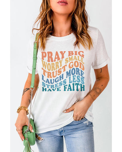 Azura Exchange Faith Inspired Words Print T-Shirt - 2XL