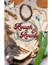 Azura Exchange Rough & Rowdy Rope Print Short Sleeve T-Shirt - XL