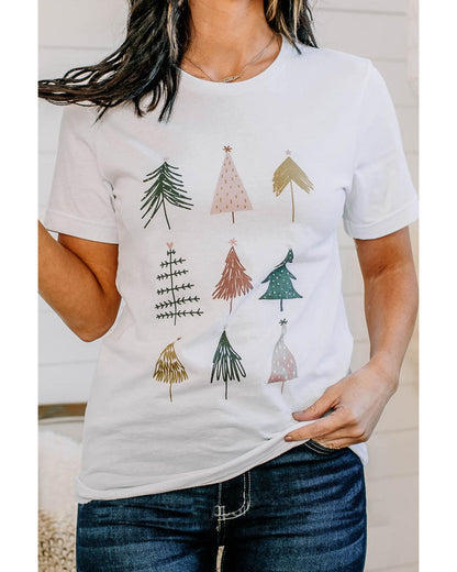 Azura Exchange Christmas Tree Graphic Tee - L