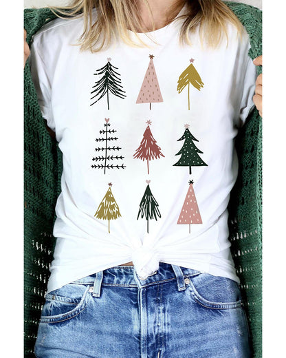 Azura Exchange Christmas Tree Graphic Tee - L