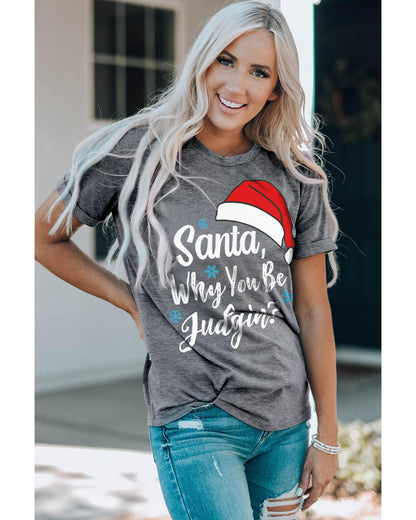 Azura Exchange Santa Hat Snowflake Tee - 2XL