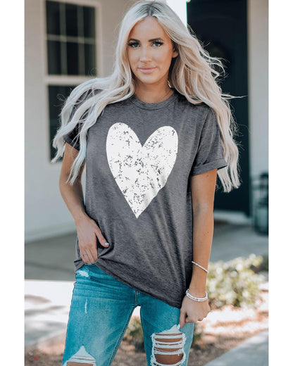 Azura Exchange Heart Graphic Print T-Shirt - 2XL