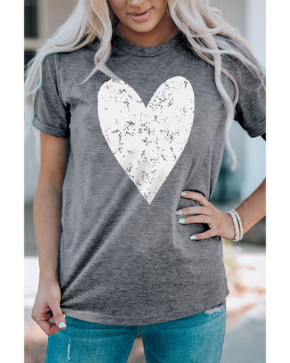 Azura Exchange Heart Graphic Print T-Shirt - 2XL