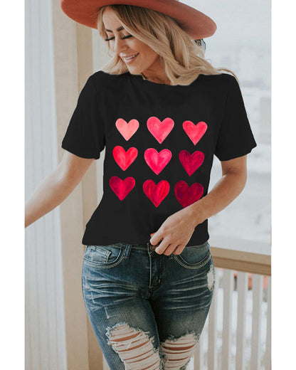 Azura Exchange Heart Graphic Tee for Valentines Day - 2XL