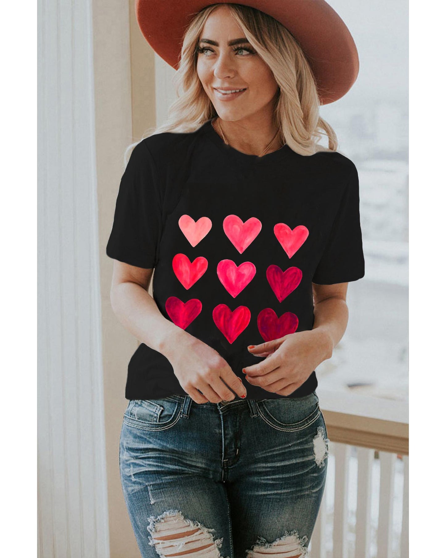 Azura Exchange Heart Graphic Tee for Valentines Day - 2XL