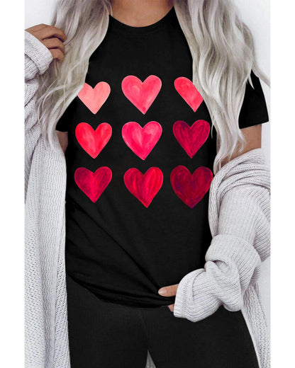 Azura Exchange Heart Graphic Tee for Valentines Day - XL