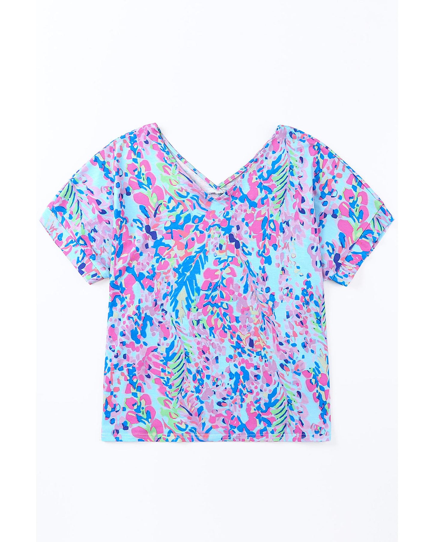 Azura Exchange Floral Print Oversized T-Shirt - M