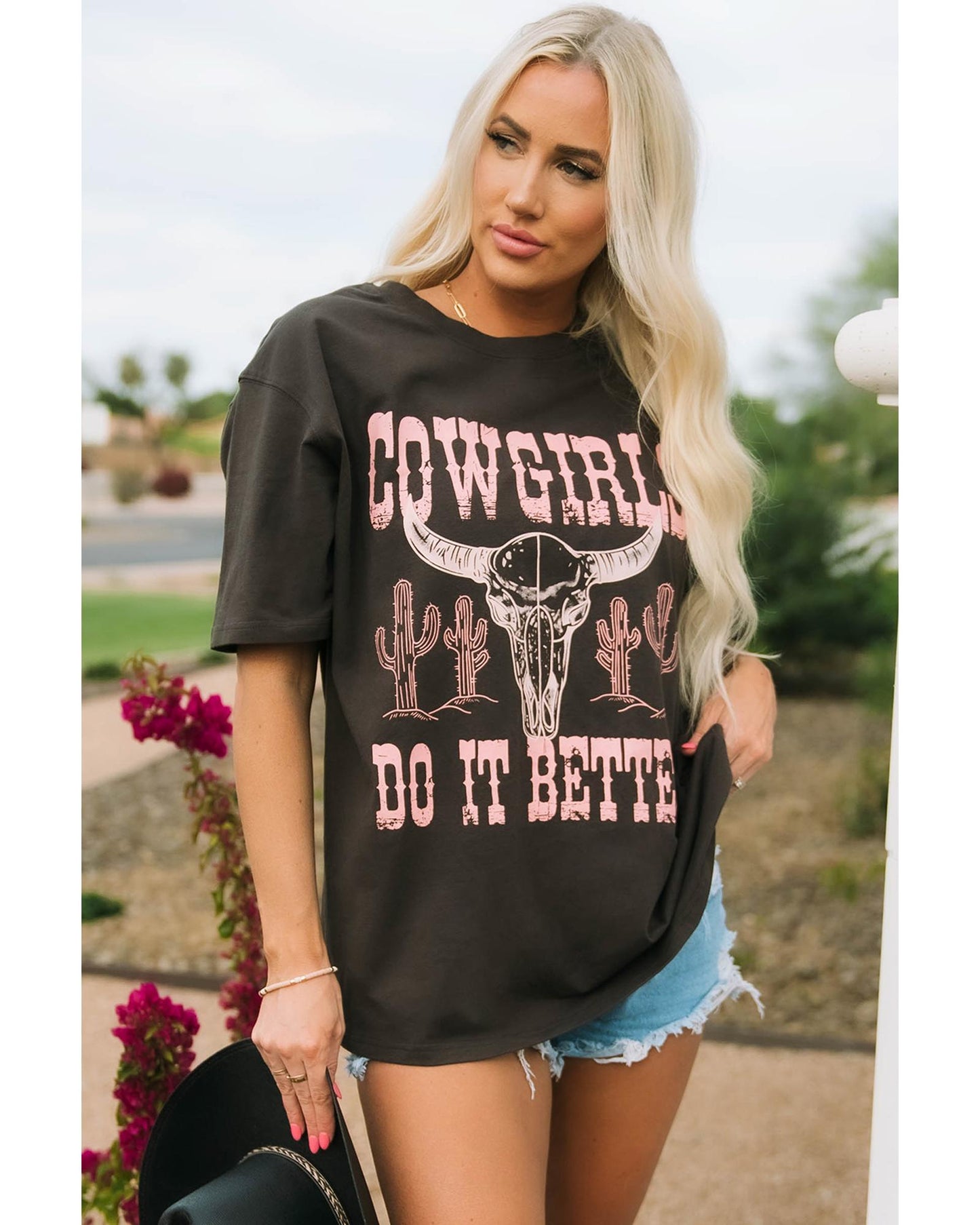 Azura Exchange COWGIRLS DO IT BETTER Graphic Print Oversized T Shirt - XL