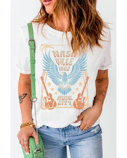 Azura Exchange Nashville 1982 Eagle Graphic Print T-Shirt - M