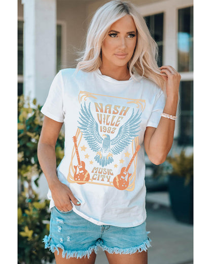 Azura Exchange Nashville 1982 Eagle Graphic Print T-Shirt - M