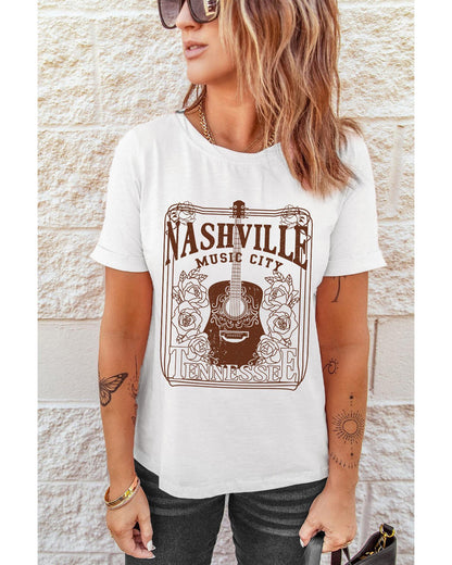 Azura Exchange Nashville Music City Graphic Tee - L