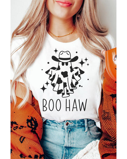 Azura Exchange BOO HAW Graphic Crew Neck Tee - M