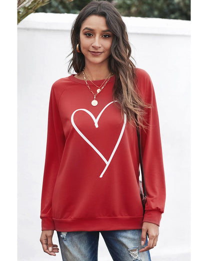 Azura Exchange Heart Graphic Sweatshirt - 2XL