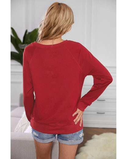 Azura Exchange French Terry Cotton Blend Sweatshirt - S