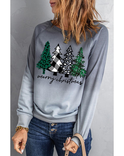 Azura Exchange Merry Christmas Tree Graphic Sweatshirt - 2XL